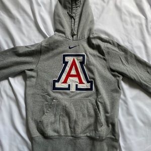Small American University Grey Hoodie/Sweatshirt